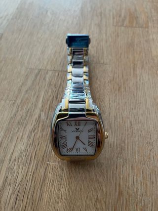 RELOJ VICEROY CABALLERO PLATEADO Y DORADO NUEVO