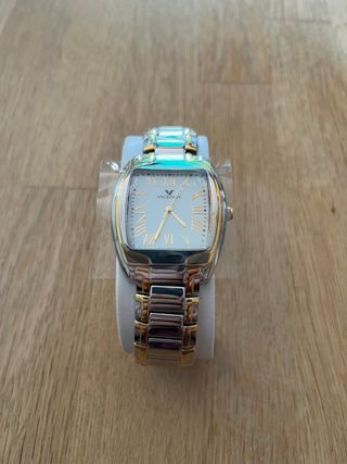 RELOJ VICEROY CABALLERO PLATEADO Y DORADO NUEVO
