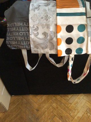 Bolsas de tela.