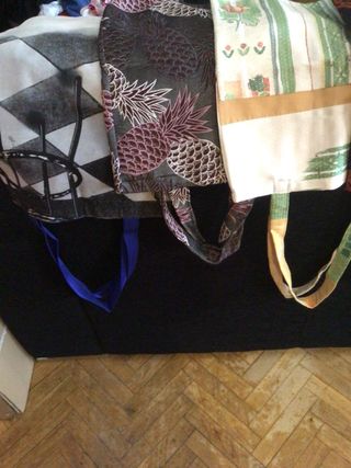 Bolsas de tela.