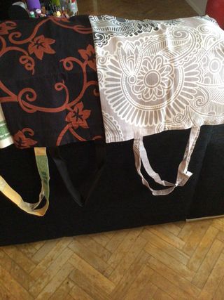 Bolsas de tela.