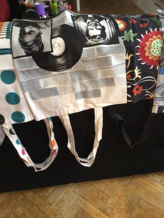 Bolsas de tela.