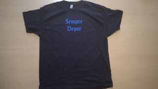 Camiseta RCD Sempre Dépor, negra nueva.