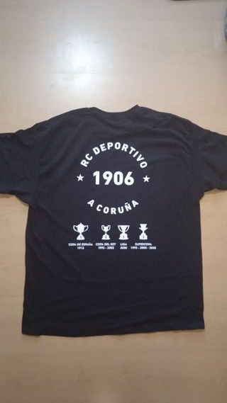 Camiseta RCD Sempre Dépor, negra nueva.