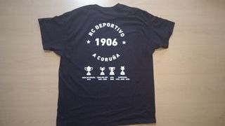 Camiseta RCD Sempre Dépor, negra nueva.