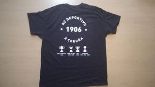 Camiseta RCD Sempre Dépor, negra nueva.