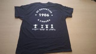 Camiseta RCD Sempre Dépor, negra nueva.
