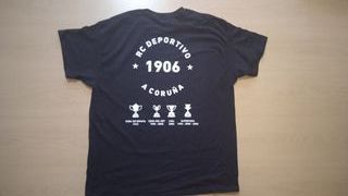 Camiseta RCD Sempre Dépor, negra nueva.