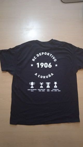 Camiseta RCD Sempre Dépor, negra nueva.