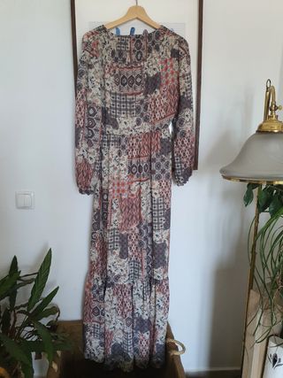 Maxi vestido boho.