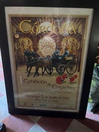 Carteles feria, patios y otros. Enmarcados