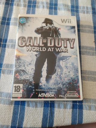 Juego Wii call of duty world at war