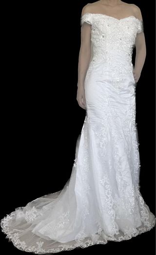 Vestido novia corte sirena