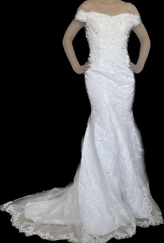 Vestido novia corte sirena