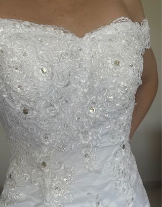 Vestido novia corte sirena
