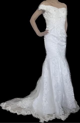 Vestido novia corte sirena