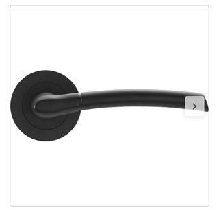Manilla de puerta Eina negro mate