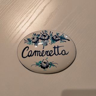 Targhetta cameretta in ceramica vietrese