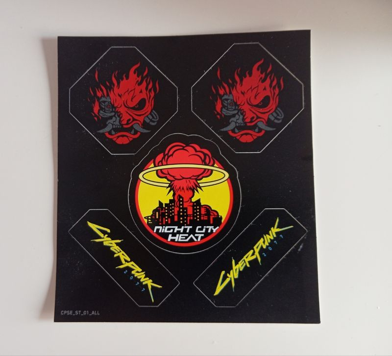 Imagen de Set 5 pegatinas de Cyberpunk 2077