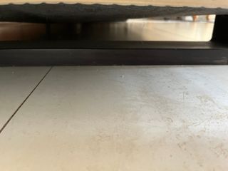 Sofa ROCHE BOBOIS tres plazas cuero blanco