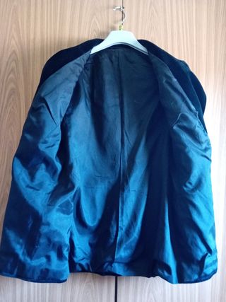 Chaqueta negra ante