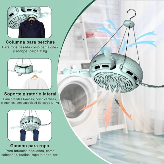 Secadora de ropa eléctrica portátil multifunción T