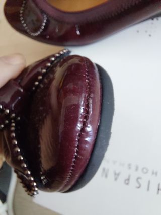 Mocasín cuña burdeos Hispanitas.37