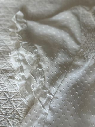 Blusa plumeti blanca de Zara