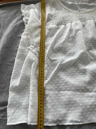 Blusa plumeti blanca de Zara