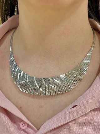 👁️ Gargantilla de plata estilo Egipcio 