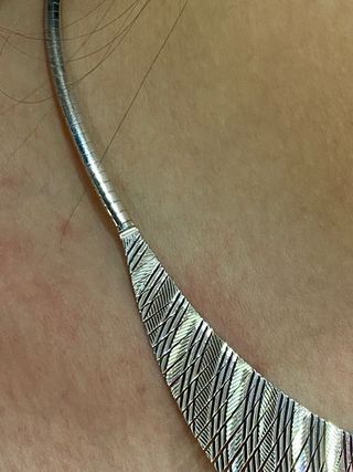 👁️ Gargantilla de plata estilo Egipcio 