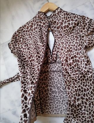 Blusa leopardo Blanco