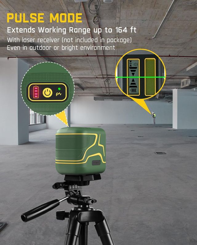 Nivel láser de doble haz. Nivelado automático. USB