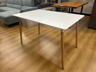 MESA NORDICA BLANCA 120X80CM
