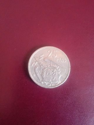 MONEDAS 50 y 25  PESETAS 1957