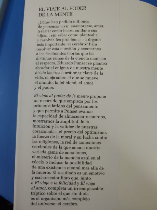 Libro. EL VIAJE AL PODER DE LA MENTE