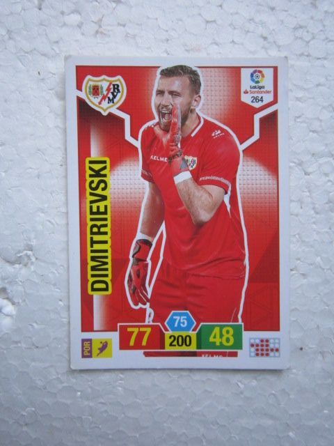 Cromo de fútbol 264 Dimitrievski Rayo Vallecano