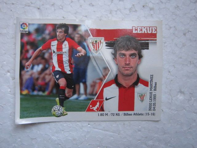 CROMO FUTBOL LEKUE DEL ATH. BILBAO fichaje 1 2015