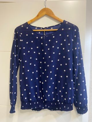 Blusa potos azul S-M