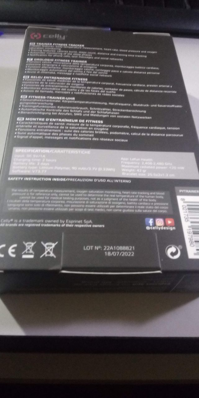 Orologio da polso fitness