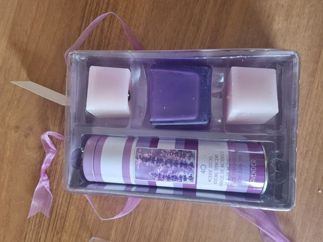 Candele profumate e 40 stick incenso