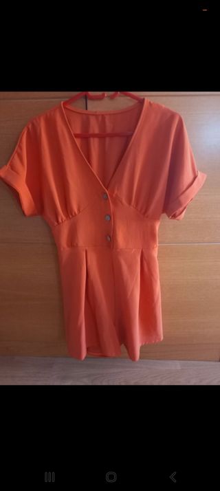 Mono corto color coral