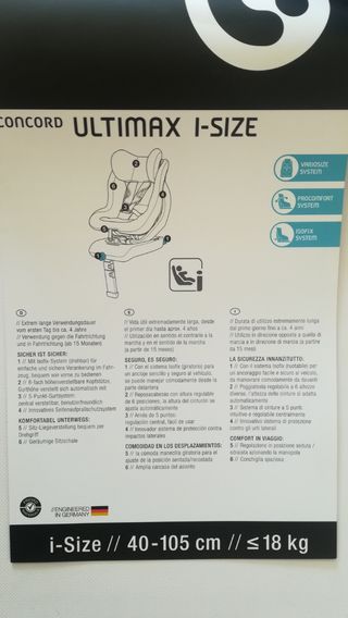 Silla coche Concord ultimax i-size