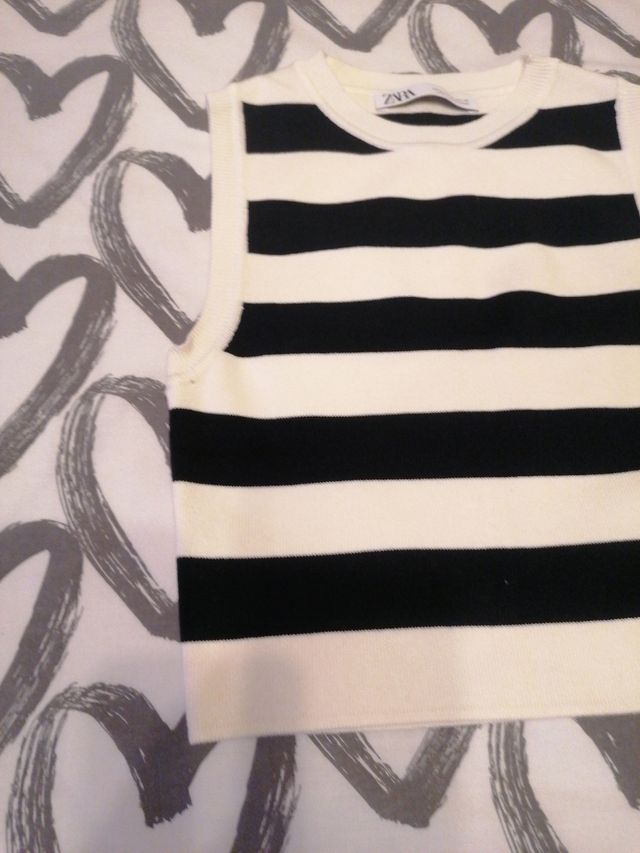 maglietta zara a righe taglia M