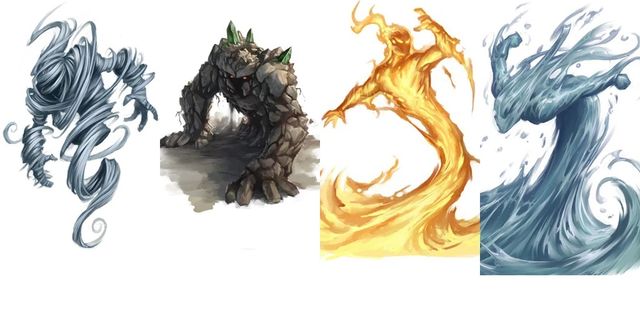 Wargame elementales miniaturas