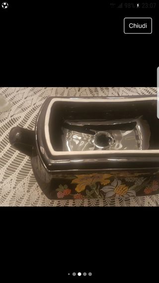 Biscottiera vintage con disegni floreali