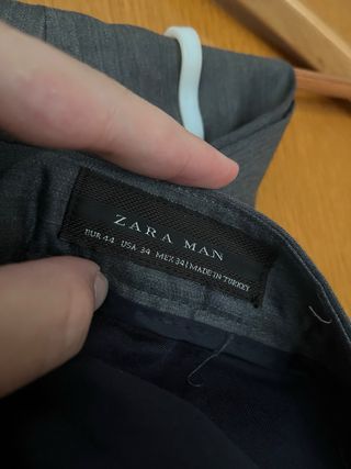 Traje Zara Gris Joven