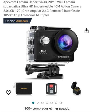 Camara depprtiva 4 K