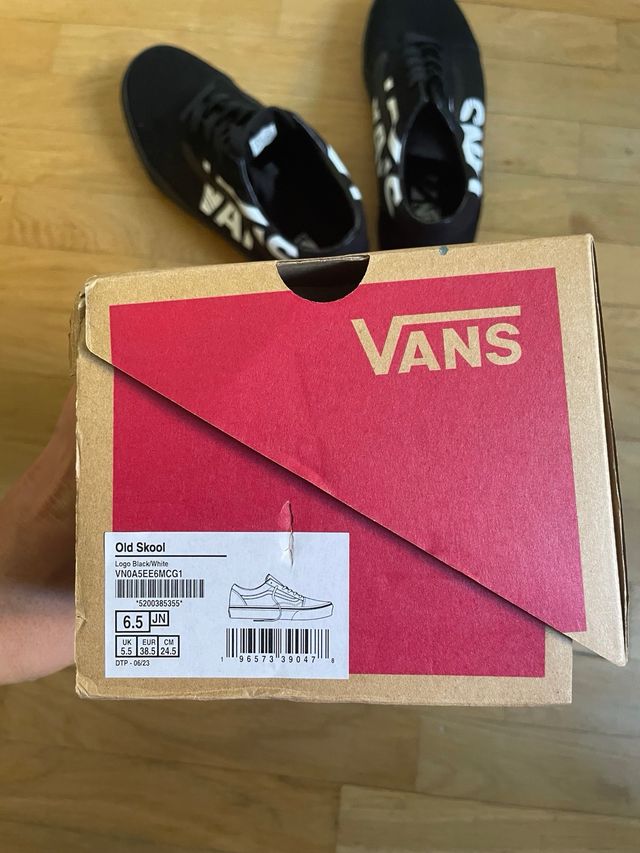 Scarpe vans Old Skool black + white logo