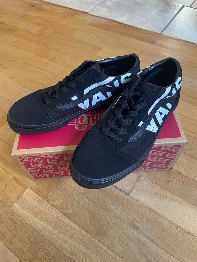 Scarpe vans Old Skool black + white logo
